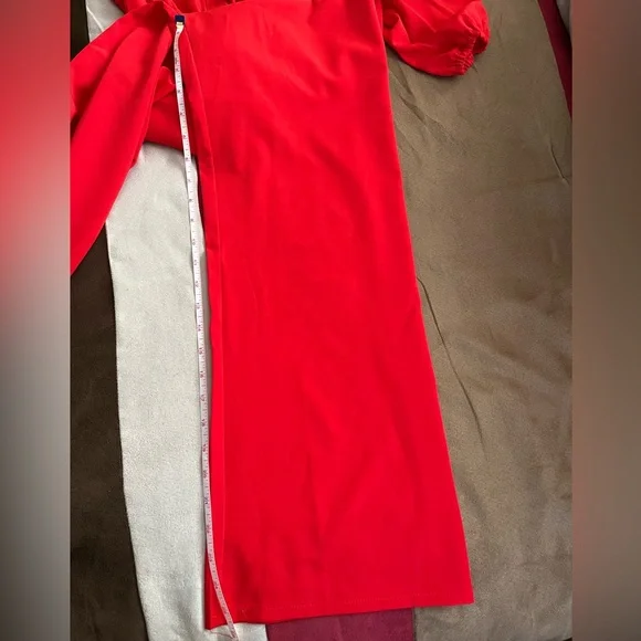 Elegant Red Button-Up Jumpsuit New w/o Tags - Picture 8 of 9